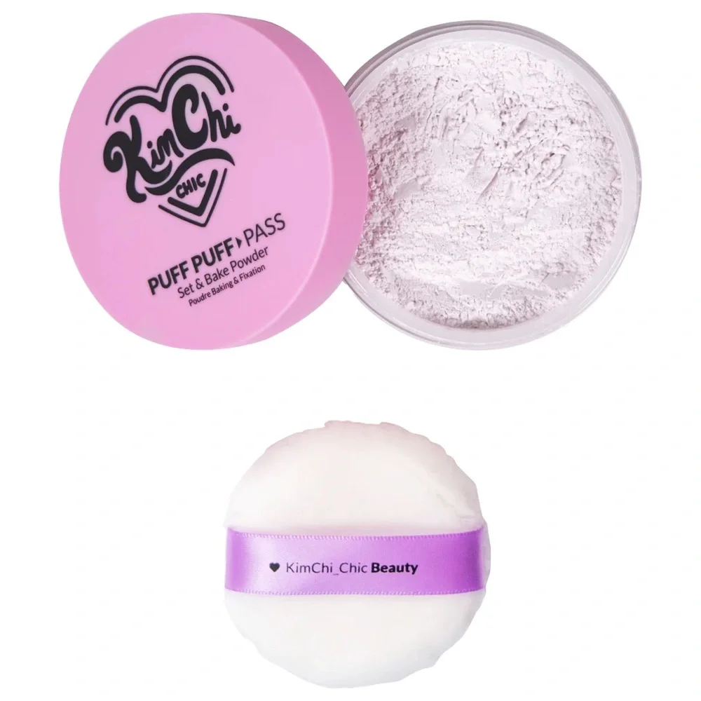 KimChi Chic Ivander Puff Puff Pass Set & Bake Powder- ivory & lavender, vegan